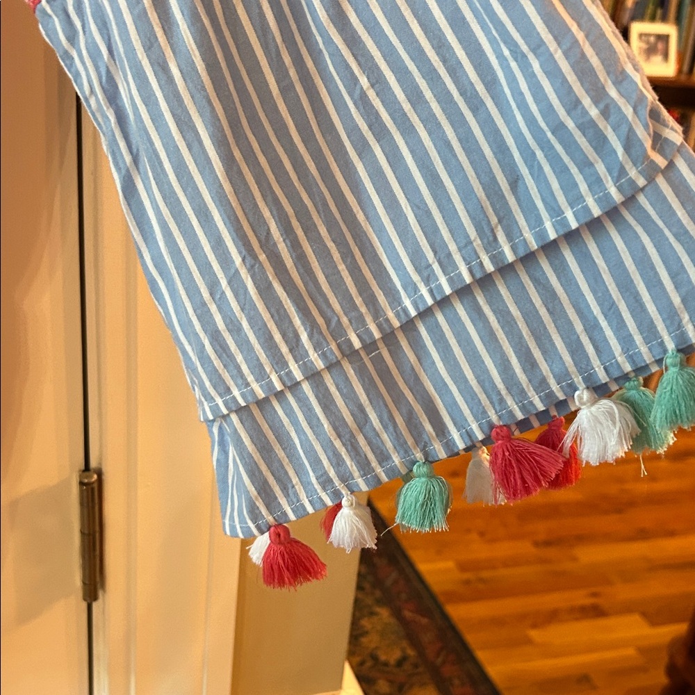 Crown & Ivy Blue and White Striped Top - Picture 3 of 4